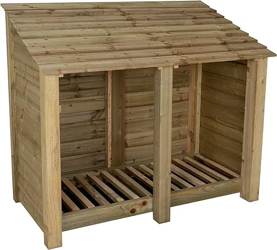 Arbor Garden Solutions Wooden Log Store 4ft