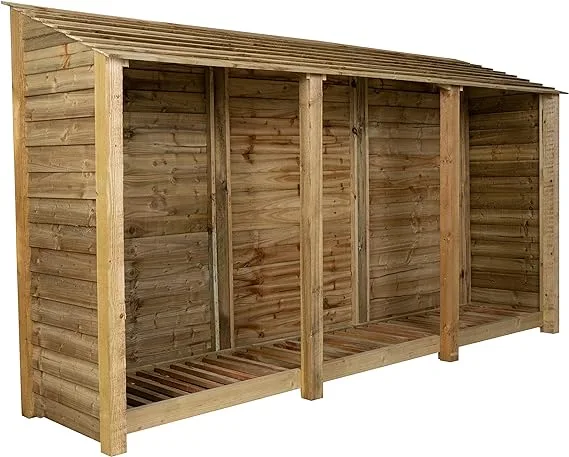 Arbor Garden Solutions Wooden Log Store 6ft