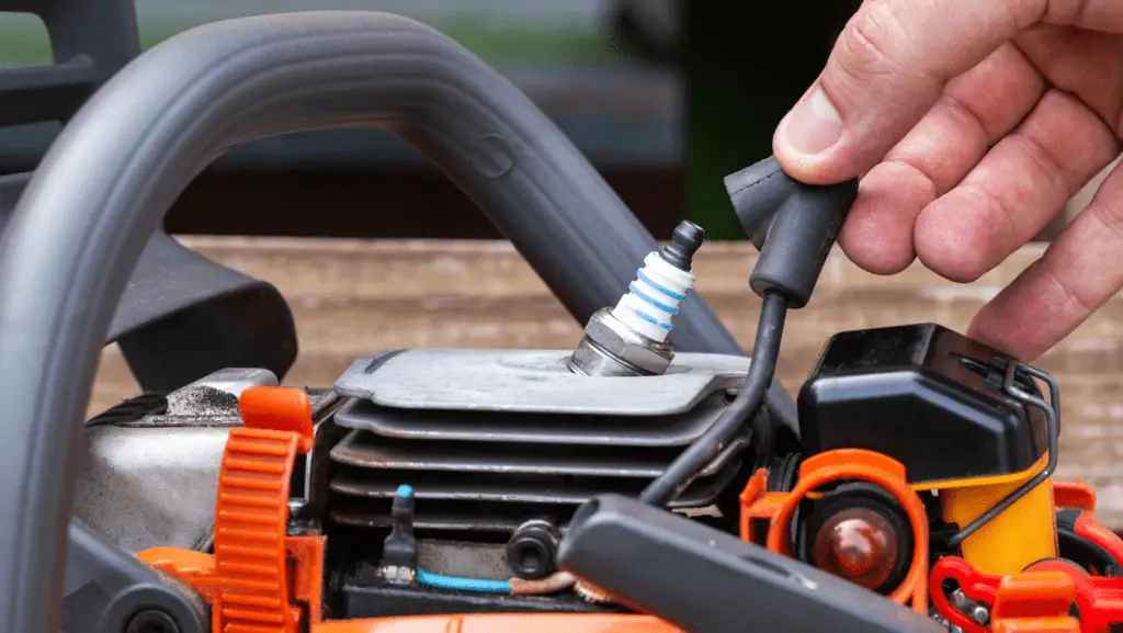 Spark Plug on Chainsaw